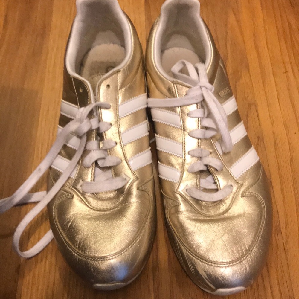 Adidas gold shoes